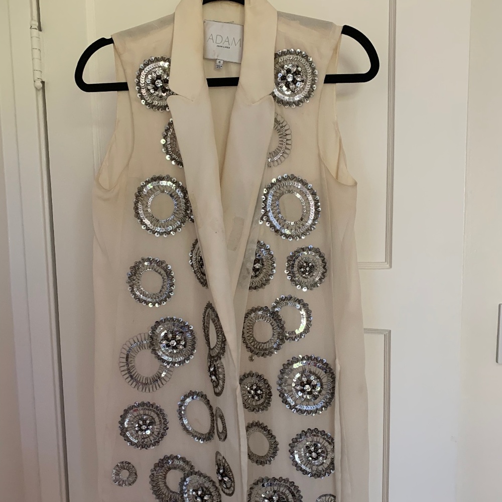 Adam Lippes Sequin Wrap Dress